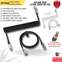 Dây Cáp Bàn Phím Cơ Attack Shark C01 Pro - Xoắn Lò Xo, Đầu Nối Kim Loại Tháo Rời, Bọc Dù Bền, Hỗ Trợ