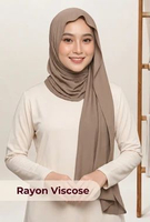 Pashmina Rayon Viscose Premium Quality Taupe