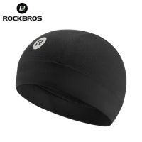 ROCKBROS Bicycle Caps Sunscreen Helmet Liner Outdoor Breathable Brimless Caps Quick-Dry Anti-UV Motorcycle Hat Riding Unisex Cap