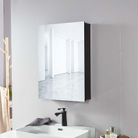 鏡櫃 小戶型浴室鏡櫃 浴室鏡櫃防水鋁合金鏡箱掛墻式鏡面櫃衛生間置物架小戶型化妝鏡子