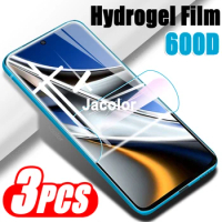 3PCS Gel Film For Xiaomi Poco X4 Pro X3 NFC M4 M3 M2 F4 GT F3 F2 Hydrogel Front Screen Protector X4PRO M4Pro Not Safety Glass