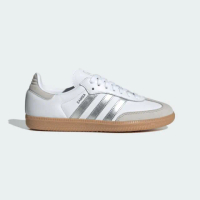 【adidas 愛迪達】休閒鞋 女鞋 運動鞋 德訓鞋 SAMBA OG W 白銀 JI2725