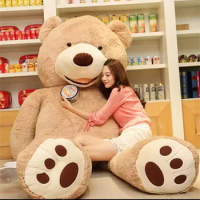 New Arrival 1M American Giant Bear Plush Toy Big Size USA Teddy Bear Stuffed Animal Doll Valentine Gift for Girls