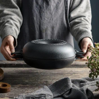 Cooking Pots Durability:Thickened Pots High Strength Poly Energy Cast Iron Pot Does Not Pick Stove Kitchen Pan Multi-function