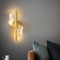 นอร์ดิก LED โคมไฟติดผนังแสงในร่มสำหรับห้องนอนข้างเตียงห้องนั่งเล่นพื้นหลังโคมไฟติดผนังที่ทันสมัยในร่มตกแต่ง Sconces