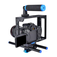 DSLR Rig Movie Kit Shoulder Mount Holder For Nikon D90 For Canon Sony Panasonic Camera Rabbit Cage Kit