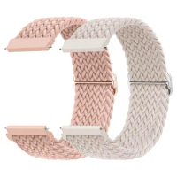 20mm/22mm Band For Samsung Galaxy Watch 4/5/6/5 pro/6 Classic/gear s3/active 2 Braided Solo loop bracelet Huawei GT 2e 3 4 Strap