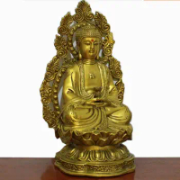 choice style Copper Amitabha Buddha Statue Sakyamuni Ornament Brass Buddha Statue decoration