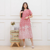 Daster wanita Panjang Rayon Grade A Busui Resleting Depan | Daster chibi Terbaru | Daster kekinian |