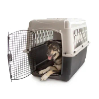 Pet Kennel Medium Dog Crate Plastic Travel Pet Carrier for Pets Indoor Dog Fence Puppy House Supplies Products Home Garden