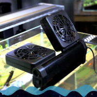 Aquarium Fish Tank Cooling Fan System Chiller Control Reduce Water Temperature 1/2/3/4 Fans Set Cooler Low Noise Chiller Fan