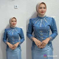 Kebaya Nrkebaya30 Juwita Payet Bunga-Bunga (Bonus Hijab)