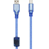 USB Printer Cord 6ft Blue Cable for Janome Sewing Machines Connects to computer