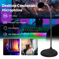 USB Wired Condenser Microphone For Desktop Studio Office Speech Speakers Professional PC Computer Laptop Audio Microphones