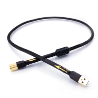 HIFI Monster Cable USB Type A To Type USB3.0 B Hi-end Cable A-B Super Soft for DAC Decoder Audio Cord High Speed Low Loss