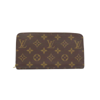 LOUIS VUITTON LV 路易威登 棕色 原花 帆布 Zippy Wallet 拉鍊長夾 M42616 【二手名牌BRAND OFF】