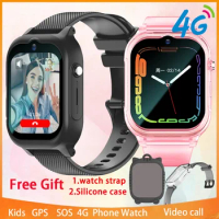 Fashion Xiaomi 4G Kids Smart Watch SIM Card Video Call Smartwatch GPS WIFI Tracker Children Clock for Boys Girl Student 2024 New