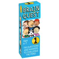 Brain Quest Grade 1, Children's books aged 5 6 7 8 Q&amp;A learning Trivia Cards English, 9780761166511