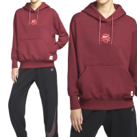 【NIKE 耐吉】Os Po HD 女款 酒紅色 蛇年 限定 帽T 寬鬆 刺繡 新年 毛圈布 連帽 長袖 HV8461-677