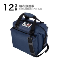 ├登山樂┤美國AO Coolers 酷冷軟式輕量保冷托特包-豪華12罐型 -經典帆布系列 海軍藍 # AO12DXNB