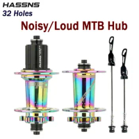 HASSNS PRO07 MTB Hub Nosiy Mountain Bike Cube Crisp Sound 32H QR Bicycle Hubs 32 Holes 12 11 10 9 8 7 Speed Flower Drum