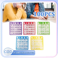 Kartu Bingo 100pcs Papan Bingo Card 5 Warna Bingo Set Bingo Card
