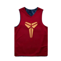 【NIKE 耐吉】曼巴球衣 雙面球衣 Kobe Dri-FIT 紅藍 無袖 排汗(FZ0935-475)