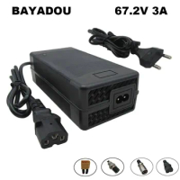 67.2V 3A Li-ion Charger 16S 60V 60 Volt 10AH 20AH Lithium Battery Chargers T/PC/IEC 3Pin Connector W