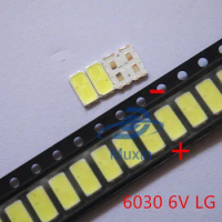 50pcs/lot LG SMD LED 6030 6V 1W Cold White For TV Backlight LED Beads best quality.