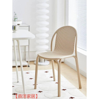 塑膠椅子家用大人結實休閒創意書桌椅白色北歐簡約靠背凳網紅餐椅