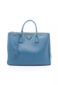Prada Galleria Tote Bag Kulit Saffiano - Hitam, 28cm