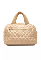 CHANEL 二手香奈兒菱格紋羊皮 Coco Cocoon 保齡球包