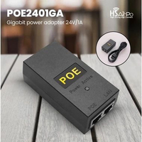 HSAIRPO POE2401GA POE Adapter Gigabit 24V 1A Power Over Ethernet Injector 10/100/1000Mbps