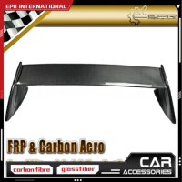Car Accessories For Mitsubishi Lancer Evolution EVO 7 8 9 FQ Type Carbon Fiber Rear Spoiler Glossy Fibre Trunk Wing Boot Trim