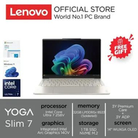 LENOVO Laptop Yoga Slim 7 14ILL10 Ultra 7 258V 32GB 1TB Windows11 M365 OH24 3Y 14" WUXGA [83JX00AVID
