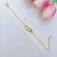 Gelang rantai titanium permata