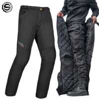 Winter Motorcycle Pants Quick Release Trousers Men Moto Cycling Pants Waterproof Motocross CE Protective Pants Windproof Biker