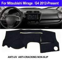 Auto Sun Shade Car Dashboard Cover For Mitsubishi Mirage / Mirage G4 2012 2013 2014 2015 2016 2017 2018 2019 Presen LHD RHD
