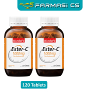 Kordel's Ester-C 1000mg plus Bioflavonoids Acid Free 120s x 2 Bottles (TWIN) EXP:10/2027 [ Kordels K