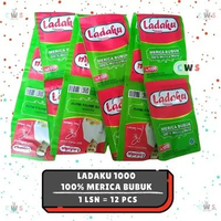 LADAKU Merica Bubuk 100% Merica Murni 1000 Sachet - 1 Renceng / 12 Pcs