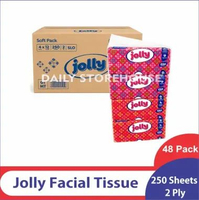 1 Ball Tissue Facial Jolly 250 Sheet 2 Ply Tisu Wajah 1 DUS JOLLY FACIAL 250 SHEET