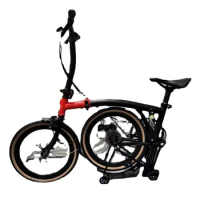16 Inch Been Molybdenum Steel Folding Bicycles 9 Speed Variable Speed Folding Bike