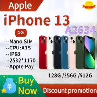 Apple iPhone 13 A2634 APPLE A15 Nano SIM IP68 CN version Brand new and inactive original genuine products