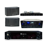 【金嗓】CPX-900 K1A+SUGAR SA-818+EWM-P28+KS-10PRO(4TB點歌機+擴大機+無線麥克風+卡拉OK喇叭)