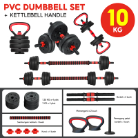 BGsport Dumbbell Set PVC Dumbbell Pair Weight Lifting 10KG Alat Olahraga Angkat Beban