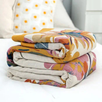 Simple Cotton Blanket Muslin Gauze Throw Towelling Coverlet Single Double Bed Quilts Bedspread On The Bed Sofa Blanket