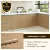 Stiker Kayu PVC Sheet Sticker Pelapis Furniture 1,2M X 10M Wall Sticker Motif Taco Sheet Serat Pohon