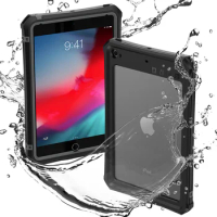 IP68 Waterproof Case Cover for Apple iPad Mini 4 5 6 with Screen Protector Pencil Holder Water Resistant Kickstand Case Mini 6