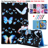 For Samsung Galaxy Tab A7 Cover 10.4 2020 SM-T500 SM-T505 10 4 inch Tablet Case Flower Protection Kids Case For Tab A 7 A7 Case