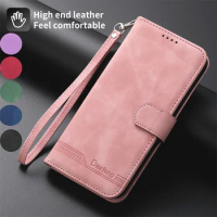 Skin Feel Flip Leather Phone Case For Huawei Mate 60 Pro Case Wallet Card Cover Strap Coque